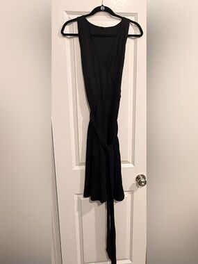Women’s Classic Black Wrap Theory Dress